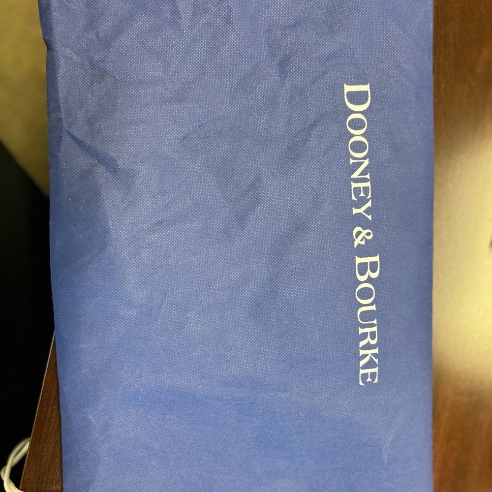 Dooney & Bourke Blue and Tan Satchel with Classic Design - Picture 10 of 10